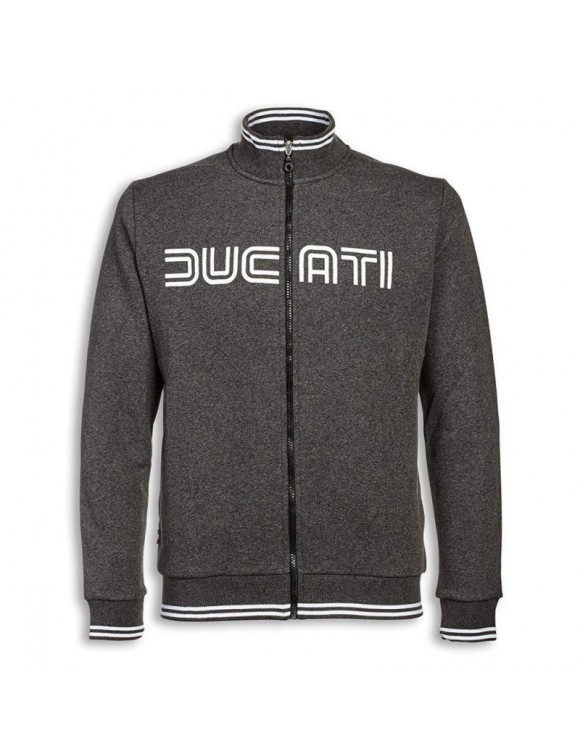Sweater Full Zip Men Ducati Giugiaro Cotton heather gray 98769404