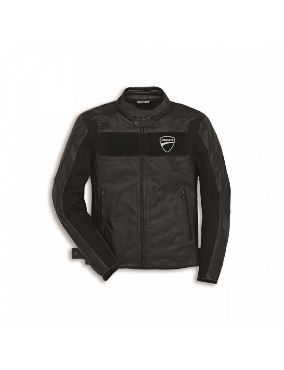 Men Ducati motorcycle jacket with perforated leather protections