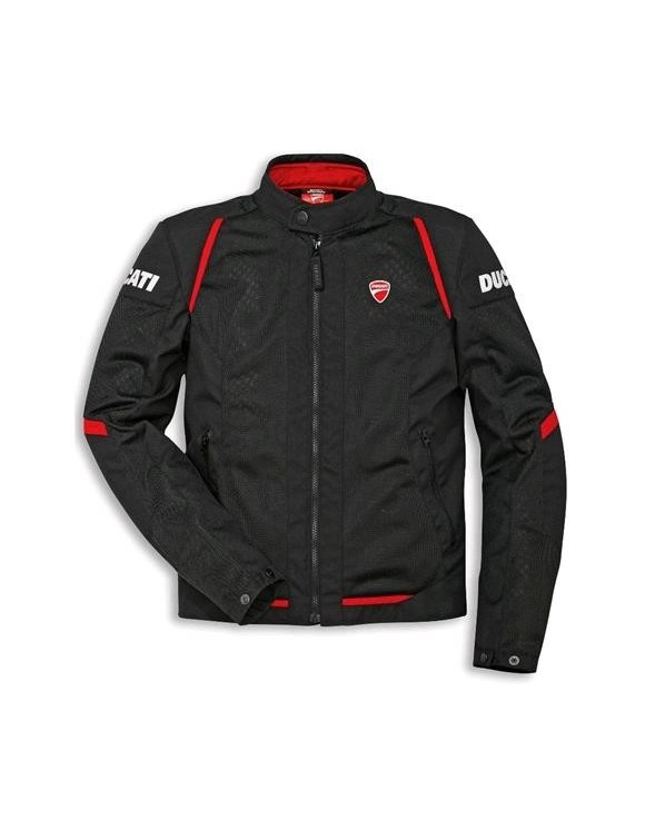 Men's Summer Jacket with protections Ducati Tex Flow C3 black 98107040