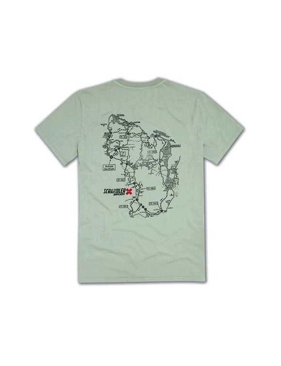 T-shirt in breathable cotton Ducati Scrambler Baja map 98769705