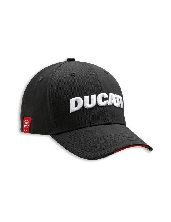 Cappellino con visiera in cotone originale Ducati Company 2.0 nero 987701752