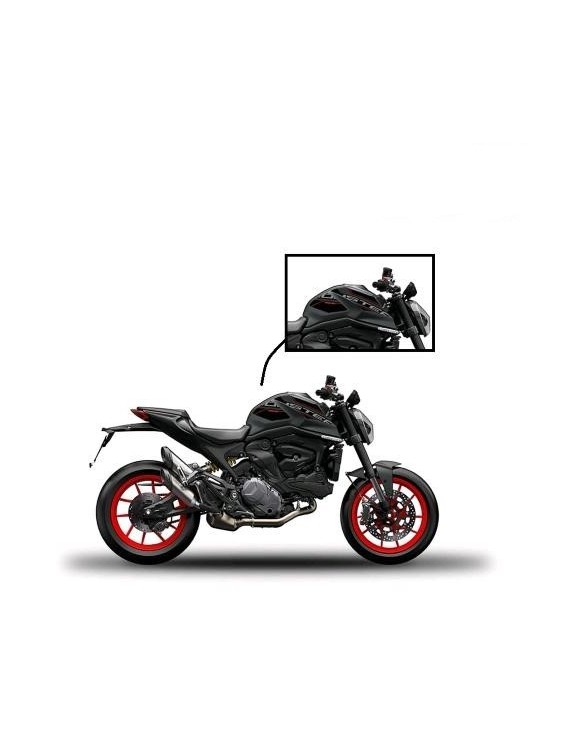 Adesivi serbatoio con logo "Monster" originali per Ducati Monster 97480281AA