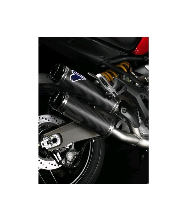 Carbon racing slip-on silencers Ducati Monster 821 96480461A