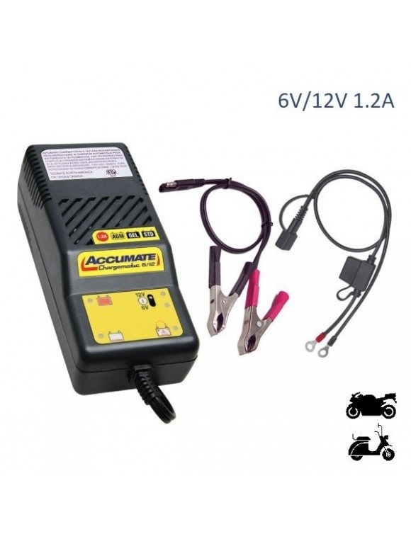 MOTORCYCLE CHARGER/SCOOTER SCOOTER 6V/12V 1.2A Lead-acid batteries/STD/GE