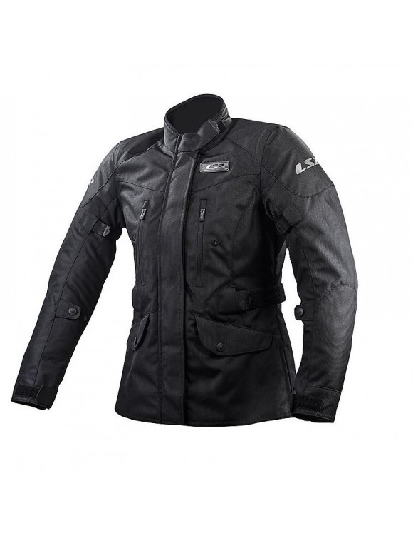 Motorcycle Jacket Women 4 Black Seasons Waterproof LS2 Metropolis Protections