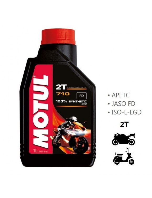 Motor motor/scooter motor lubricant oil 710 2T 100% synthetic anti-smoking 1L