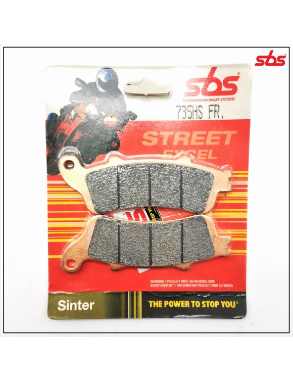 Front Brake Pads SBS 735HS Vulcan,Looxor,Jazz-Silver-Gold Wing-CB-CBR