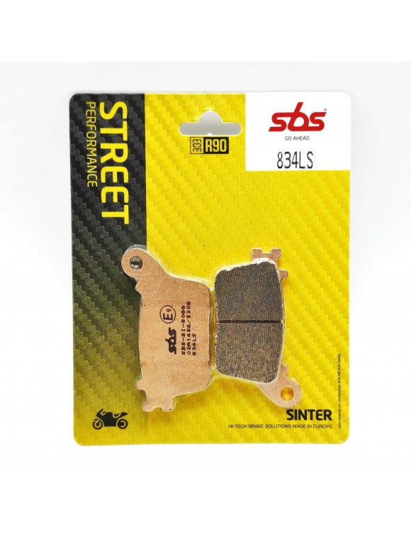 SBS 834ls motorcycle rear brake pad set Honda Kawasaki / Suzuki / Yamaha