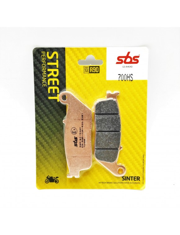 Coppia pastiglie freno anteriore moto SBS 700hs Honda cb/cbr/cbf/ctx, nc, vt