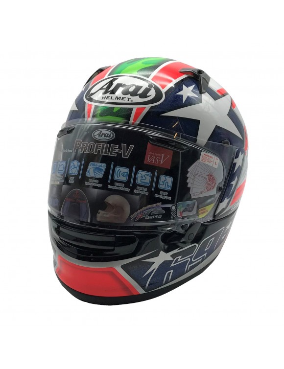 Casco moto integrale pb e-clc Arai Profile-v hayden lucido ar3490nh