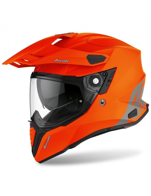 Casco moto integrale Airoh commander orange matt opaco cm32