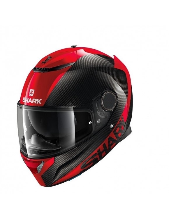 Casco moto integrale Shark Spartan carbon rosso lucido he5000edrrs