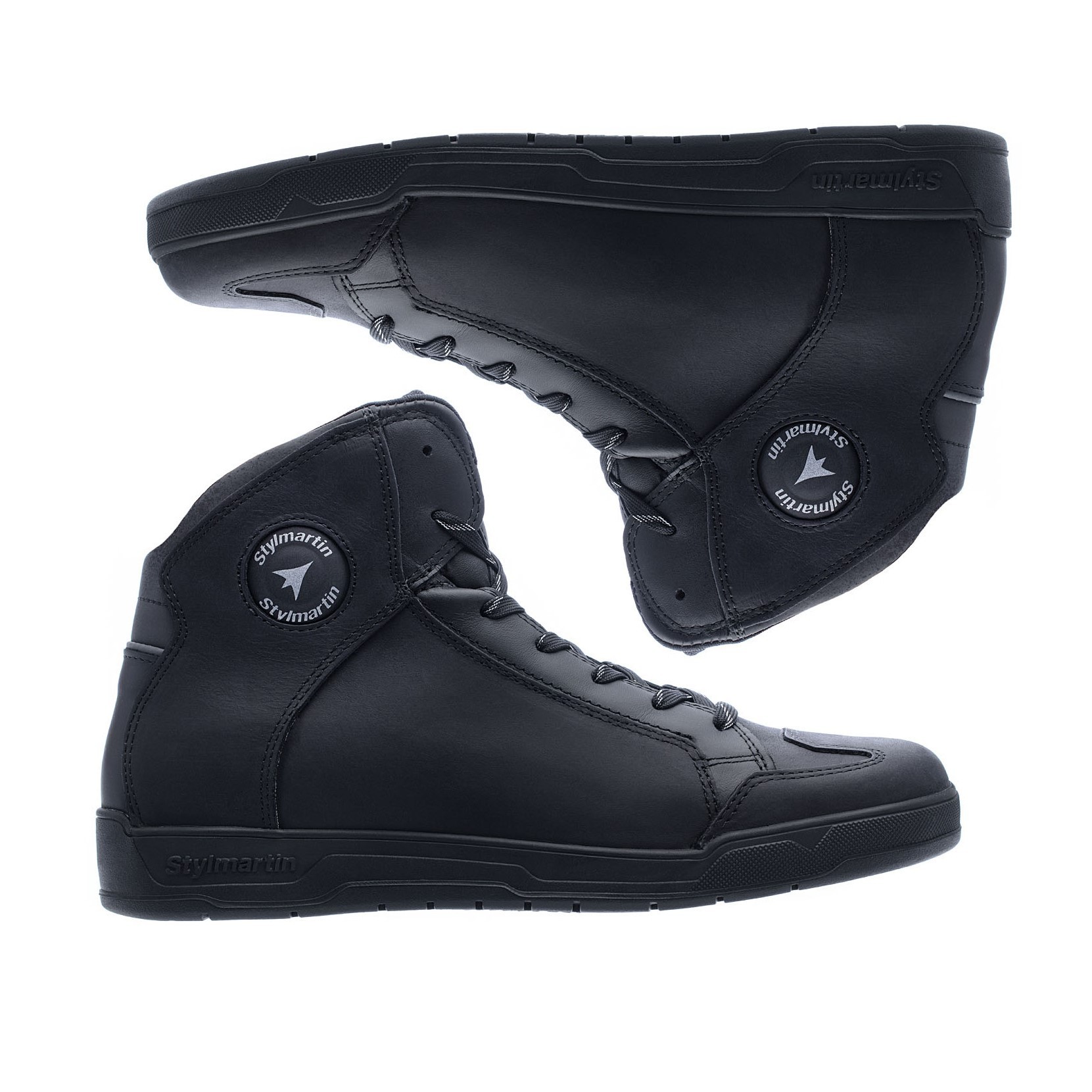 Moto Shoes Waterproof - STYLMARTIN MATT WP BLACK