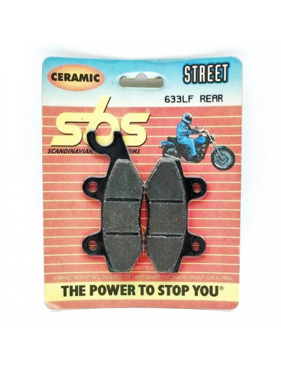 Rear Brake Pads,SBS 633LF,Triumph Daytona/Trophy,Yamaha XTZ750 S.Tene