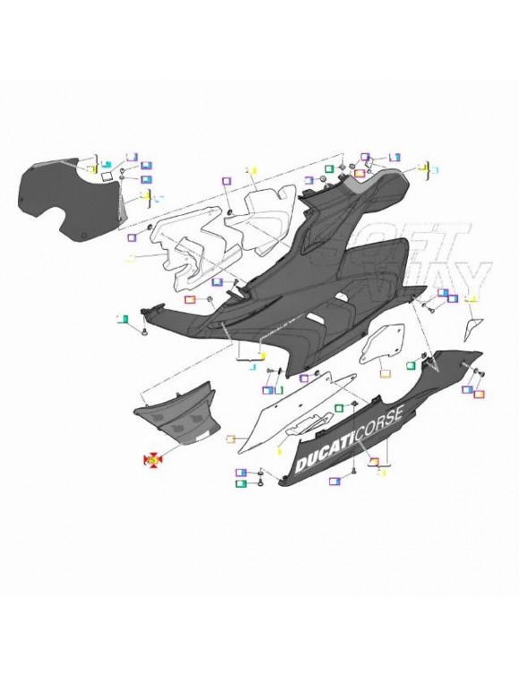 Decal hull left wing4381E581a,Ducati Panigale V4(from 2021)