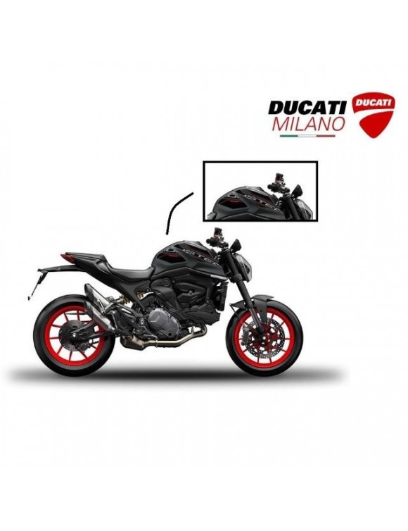 Tank stickers kit with saddle flanks,front fender Ducati Monster 97480281AC