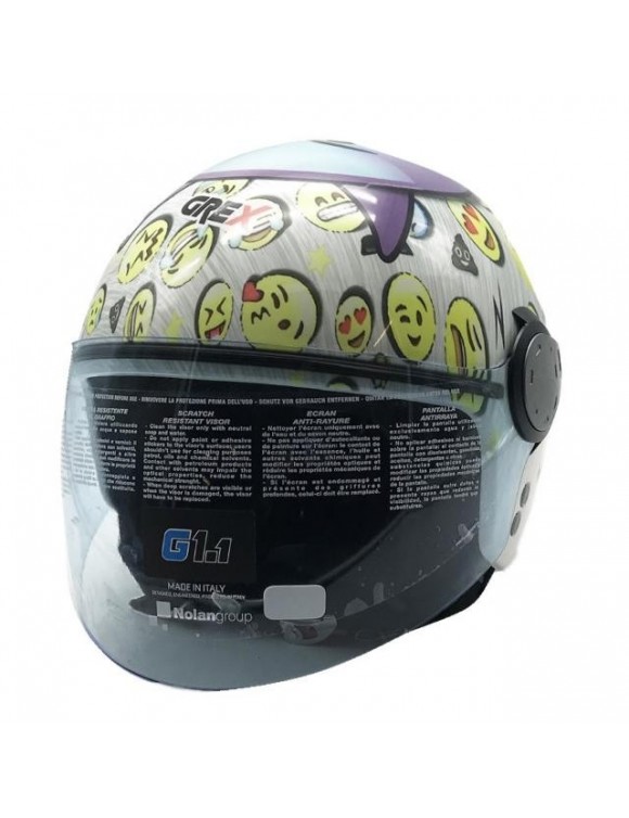 Casco moto bambini policarbonato Grex g1.1 Artwork wicked 048 lucido
