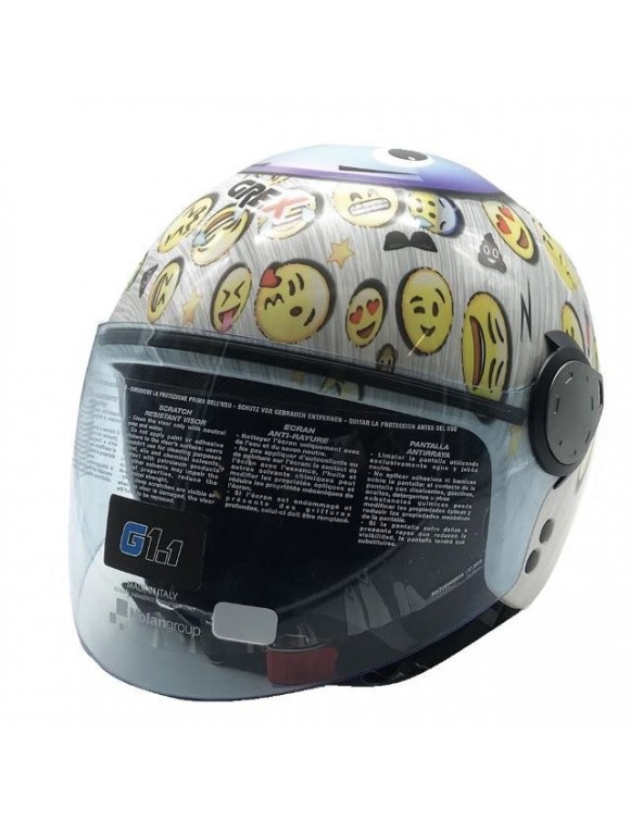 Casco moto bambini policarbonato Grex g1.1 Artwork cold face 049 lucido