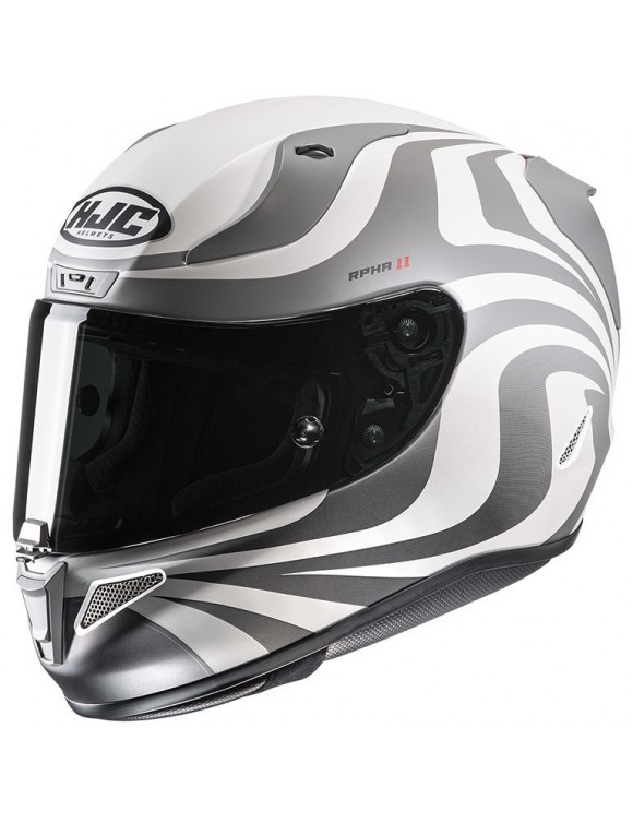 Casco moto integrale pim+ HJC rpha 11 eldon mc10sf bianco/nero opaco