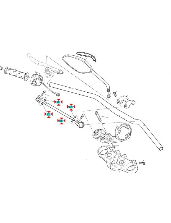 Tige rondelle butée Ducati différents archétypes(85212641A)