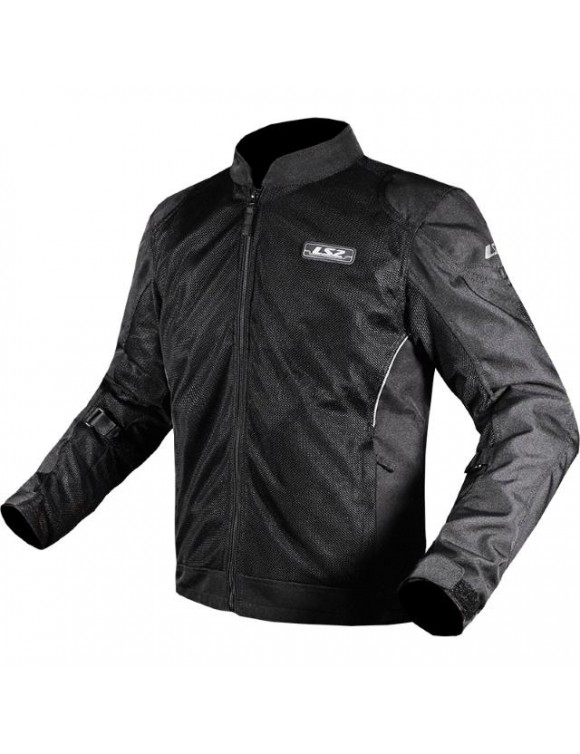 Veste moto masculine d'été dans le tissu aérien aérien LS2 noir