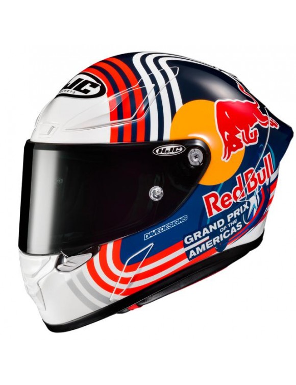 Casque de moto HJC RPHA1 Red Bull Austin GP, ​​Lucid, MC21