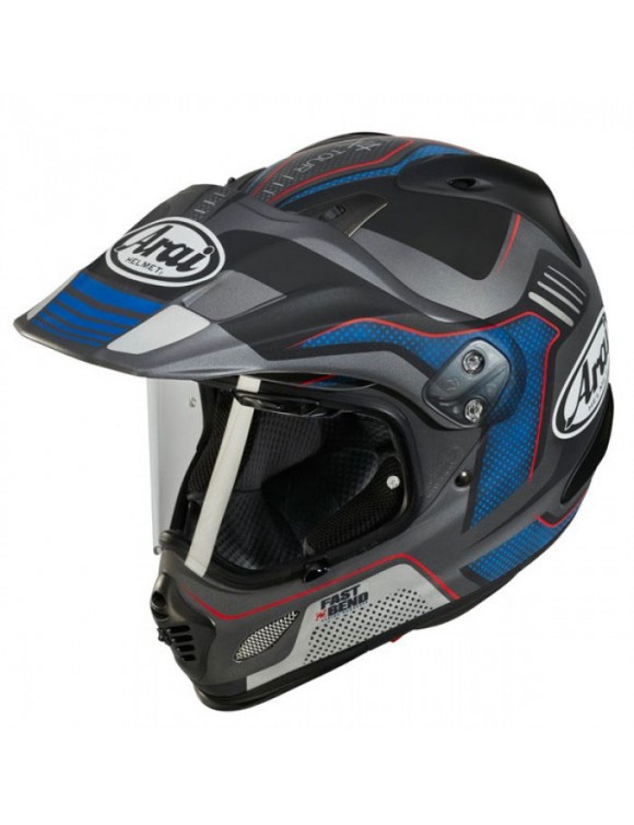 Casco off road Arai Tour x-4 Vision grey ar3185 grigio in fibra composita