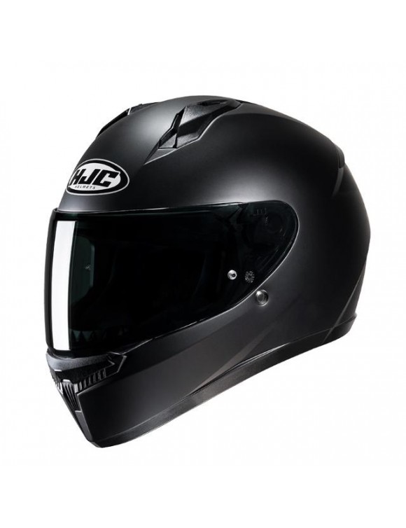 Casque de moto complet HJC C10 Black semi plat, mat, polycarbonate, 100570