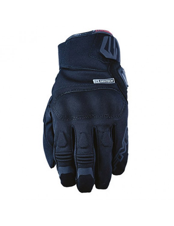 Gants de moto d'hiver cinq boxer wp noir, tissu / cuir