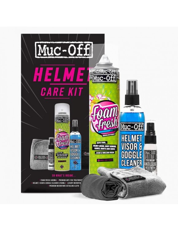 Helmet Cleaning Kit Foam Fresh, Premium Anti-Fog,Helmet Visor&Goggle Cleaner