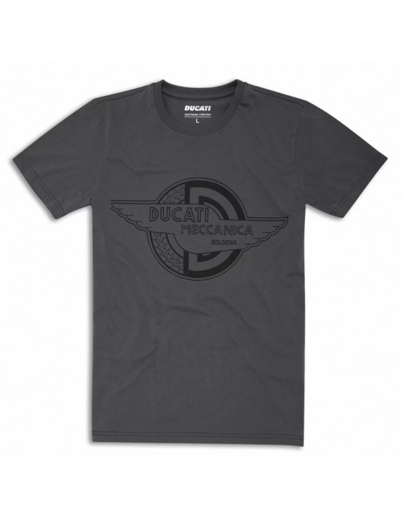 T-shirt da Uomo Originale Ducati Meccanica Logo Grey 98770594
