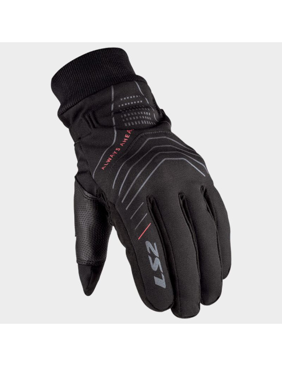 LS2 Civis Lady Black Women's Winter Motorcycle Gloves 70170W0012