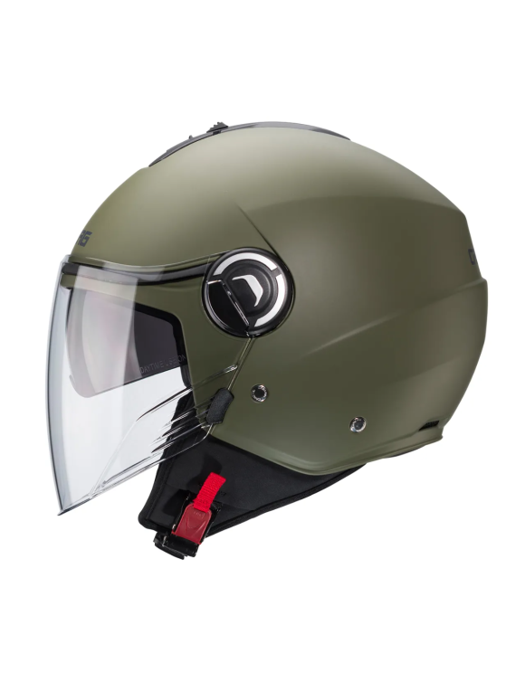 Caberg Riviera V4 X Jet Motorcycle Helmet Matt Military Green C6HA6029