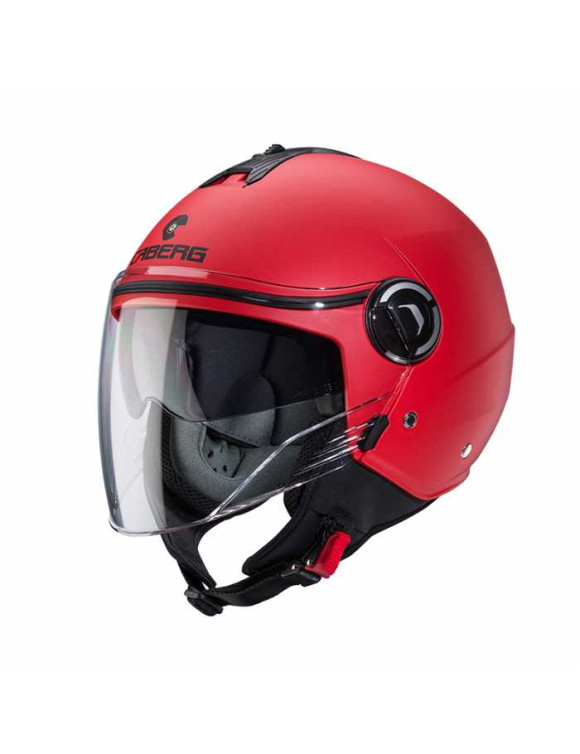 Caberg Riviera V4 X Matt Red Motorcycle Jet Helmet C6HA6087