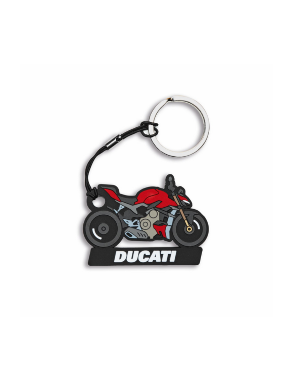Porte-clés en caoutchouc d'origine Ducati Streetfighter 987704605