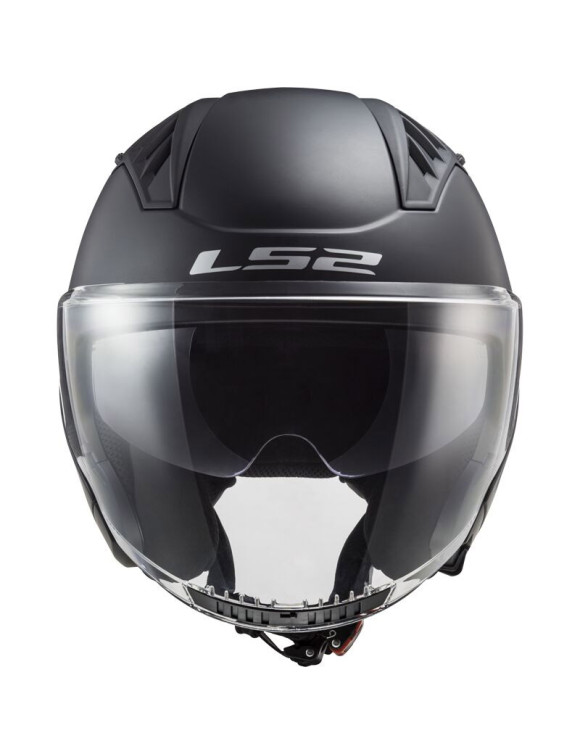 LS2 Copter II Solid Matt Black Matt Motorcycle Jet Helmet 366001011