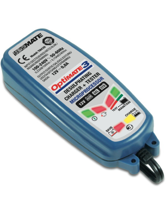 Optimate 3 TM430 maintaining charger Lead/acid batteries 12V car motorcycle