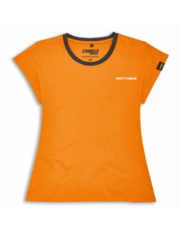 T-shirt femme original Ducati SCR62 Ollie orange 98770766