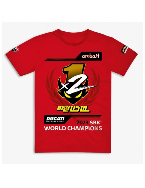 T-shirt officiel Ducati Alvaro Bautista SBK 2023 d'origine pour homme 98771213