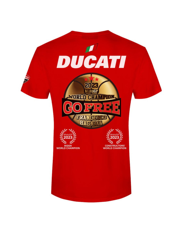 T-shirt homme Ducati original célébrant Pecco Bagnaia MotoGP 2023 98771230 - 2