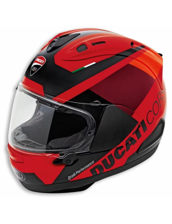 Original Ducati Corse V6 Black/Red Glossy Full Face Motorcycle Helmet 98107383