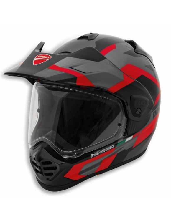 Casco Moto Integrale Originale Ducati Strada Tour V5 Black/Red 98108800