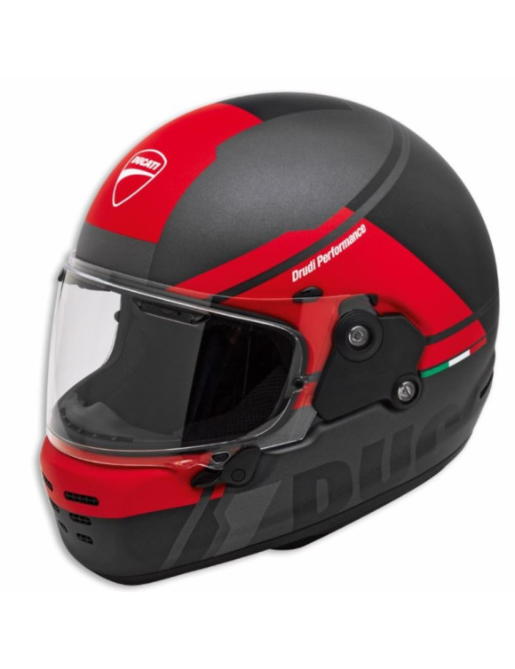 Casque de moto intégral Ducati D-Rider V2 d'origine noir/rouge 98108517