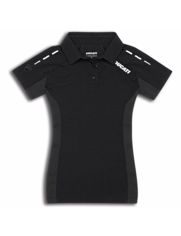 Polo d'origine Ducati Reflex Attitude 2.0 noir pour femme 98770556 - 1