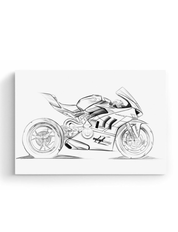 Quadro Sketch Assemblabile Originale Ducati 987709470