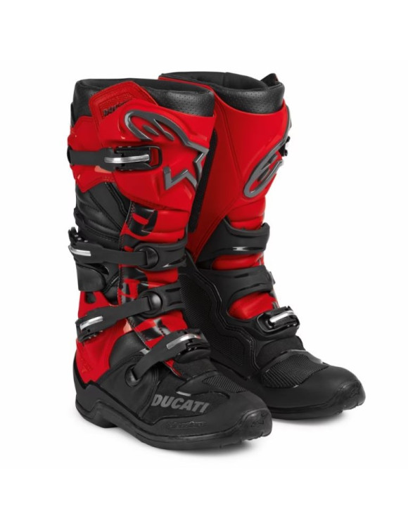 Original Ducati Explorer T7 Men's Motorcycle Cross Boots Black/Red 981086