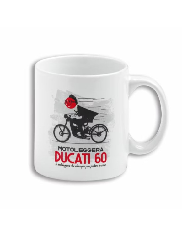 Original Ducati Museum Keramikbecher Ducati '60 Weiß 987705202 - 1