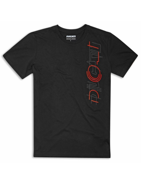 T-Shirt da Uomo Originale Ducati Skyline Black 98770844