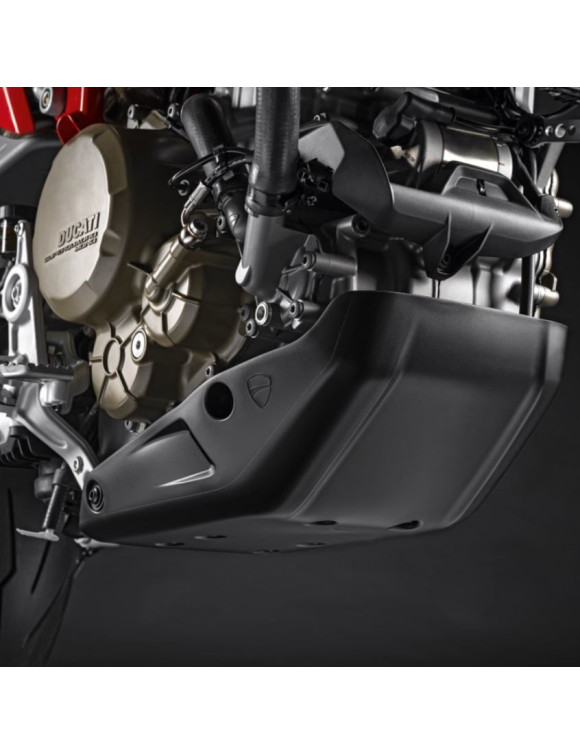 Schwarze Unterbecher-Schutzplatte 97181291AA Ducati Hypermotard 698 - 2