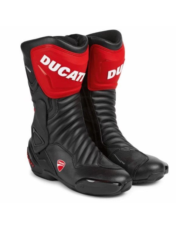 Boots de moto masculin Sport Touring Ducati Speed ​​Evo WP C2 Black / Red 9810855